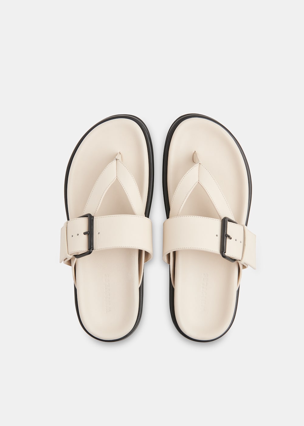 White Sutton Toe Post Buckle Sandal WHISTLES Whistles UK